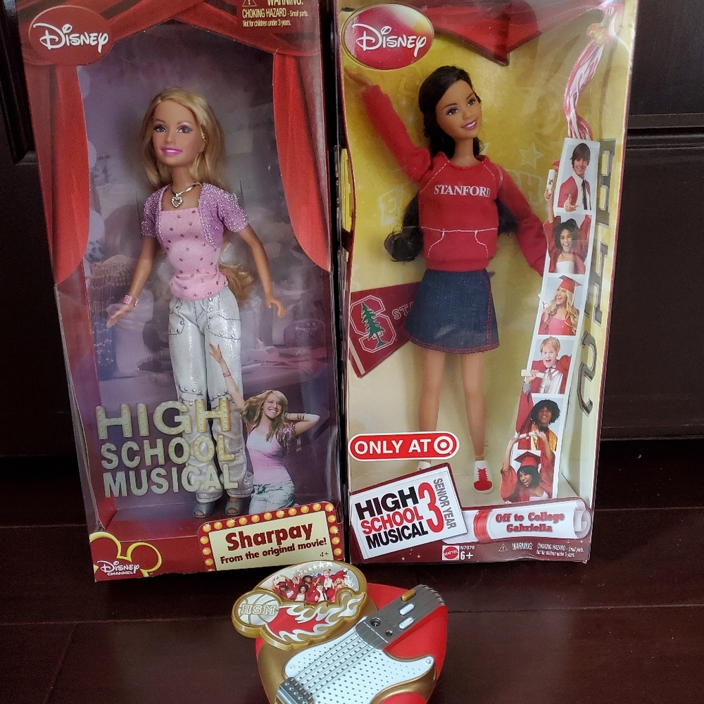 High School Musical Dolls and Zizzle Toy Lot of 2